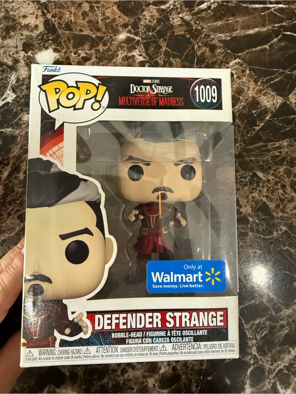 Funko Pop! Defender Strange in Red and Black Outfit - Walmart Exclusive